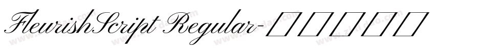 FleurishScript Regular字体转换